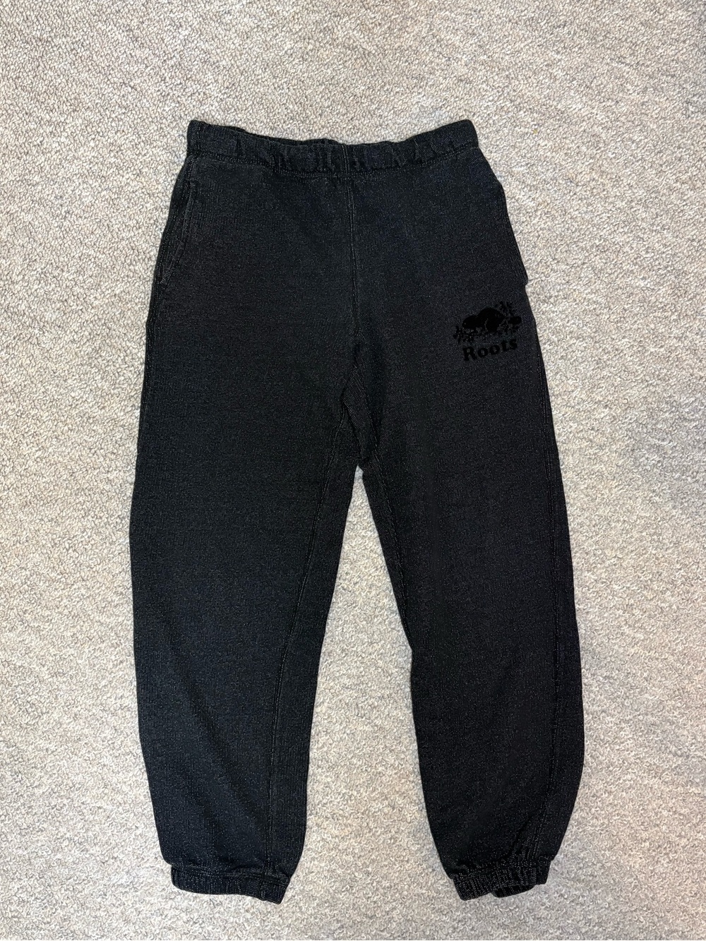 Roots Kids Black Jogger Sweatpants